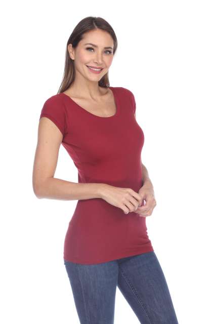 5001 Junior's Cap Sleeve Scoop Neck Tee