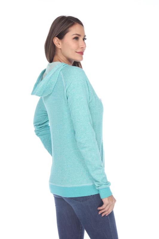 8902 Juniors French Terry Long Sleeve Zip Hoodie
