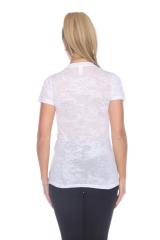 3503 Junior's Burnout V Neck Tee