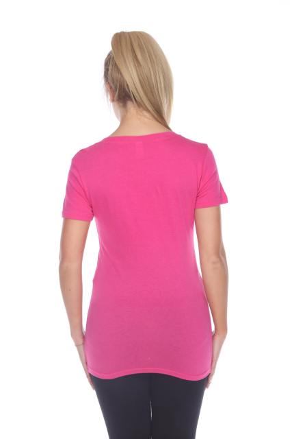 3903 Junior's Bamboo Blend Short Sleeve Deep V Neck Tee
