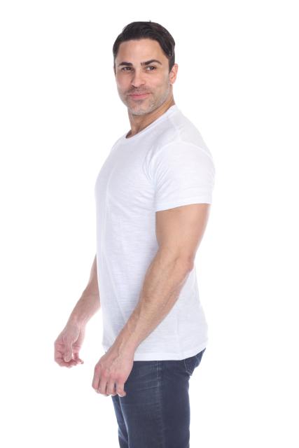 6550 Men's Short Sleeve Cotton Slub Tee