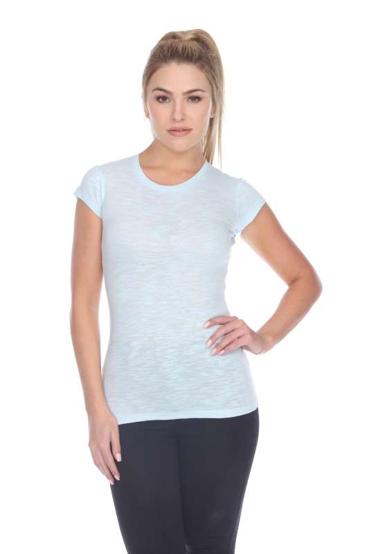 6050 Juniors Cap Sleeve Cotton Slub Tee