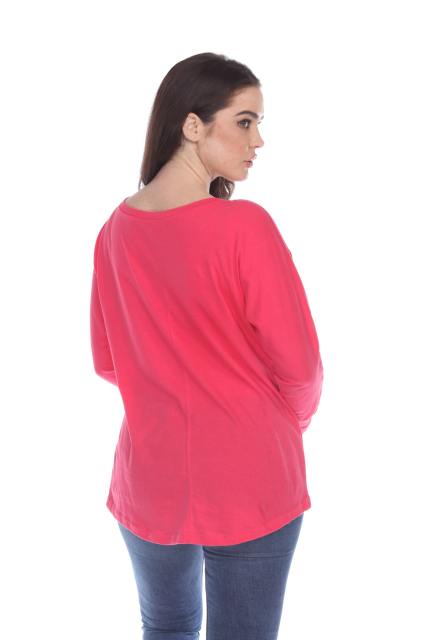 1101 Junior's Kimono Long Sleeve Hi-Lo Tee