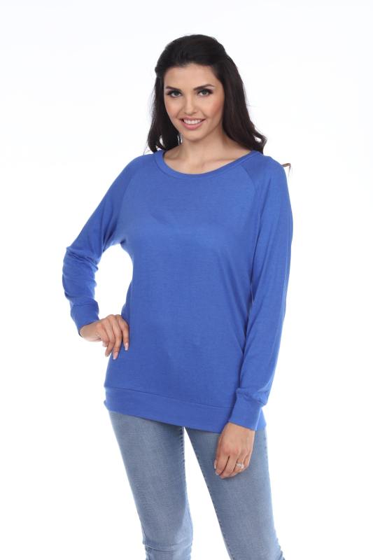 7904 Bamboo Rayon Blend Ladies Long Sleeve Pullover