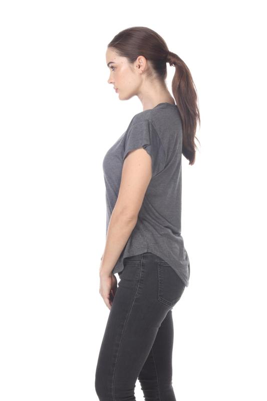 3307 Junior's Modern Cap Sleeve Tee
