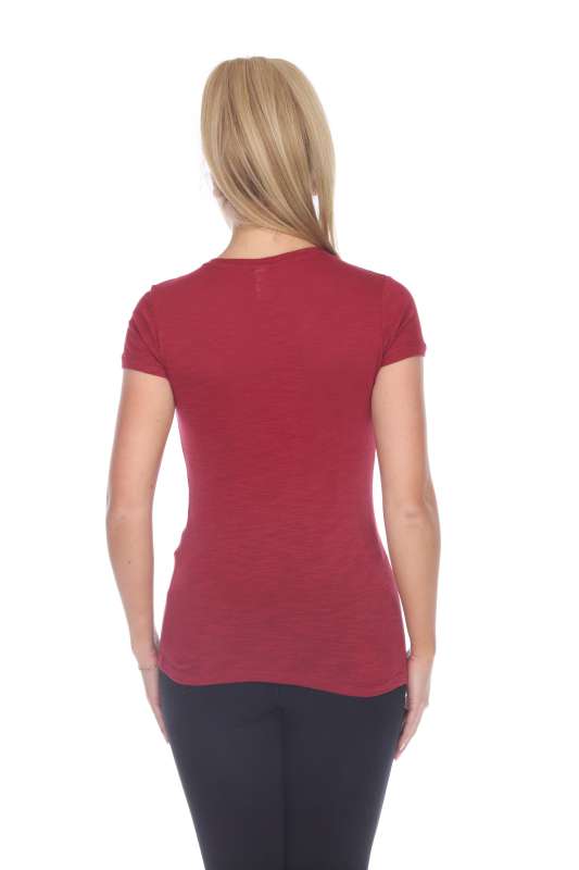 6053 Juniors Cap Sleeve Cotton Slub Tee