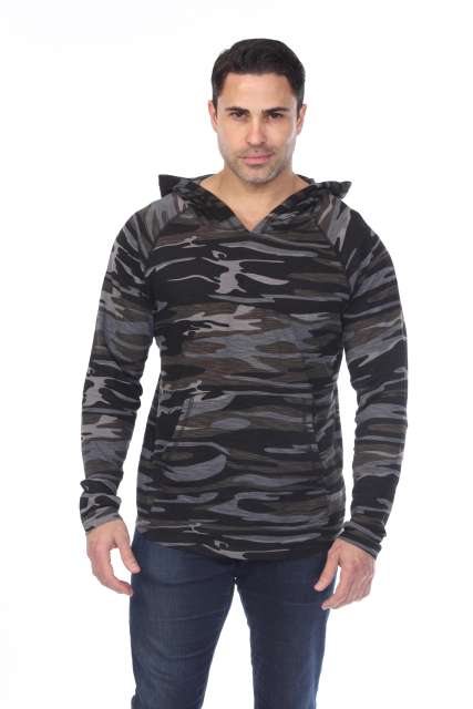3606C Adult Unisex Camo Print Pullover Hoodie