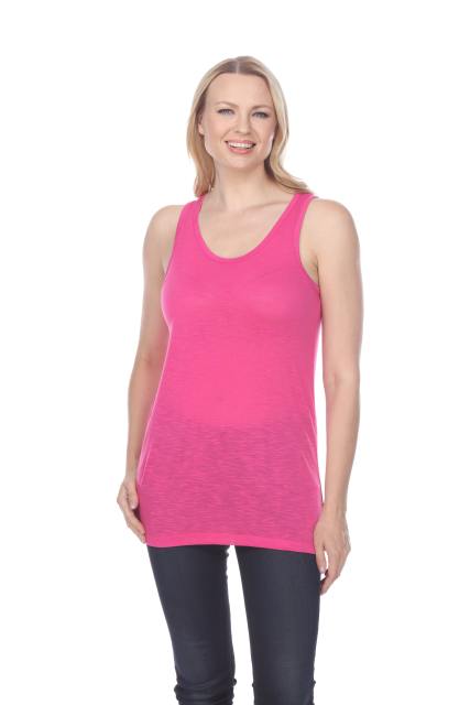 7402 LADIES POLY RAYON SLUB TANK TOP