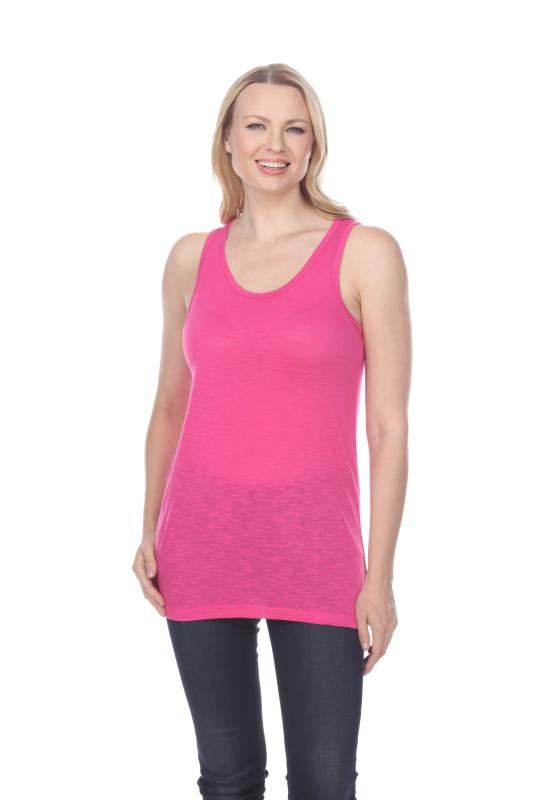 7402 LADIES POLY RAYON SLUB TANK TOP