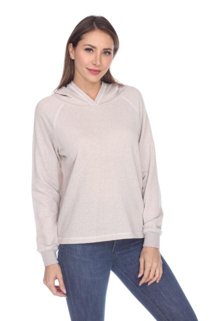 8906 Junior's French Terry Boxy Hoodie Pullover