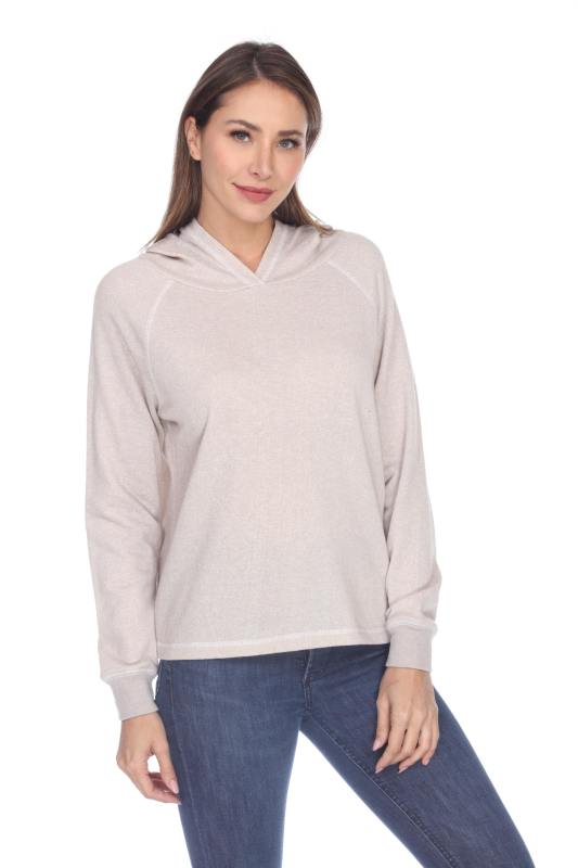 8906 Junior's French Terry Boxy Hoodie Pullover