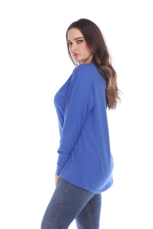 1101 Junior's Kimono Long Sleeve Hi-Lo Tee