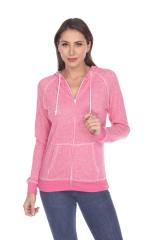 8902 Juniors French Terry Long Sleeve Zip Hoodie
