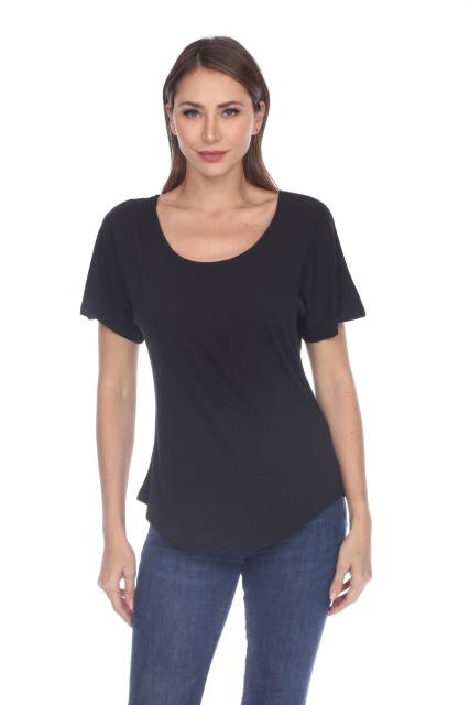 3905 Junior's Bamboo Blend Curve Hem Dolman