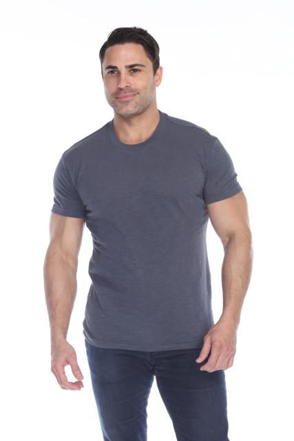 6550 Men's Short Sleeve Cotton Slub Tee