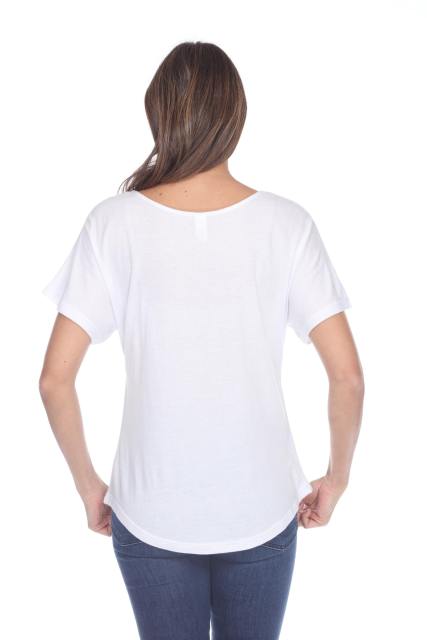 3905 Junior's Bamboo Blend Curve Hem Dolman