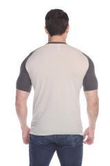 3601 Men's Short Sleeve CVC Blended Crew Neck Raglan