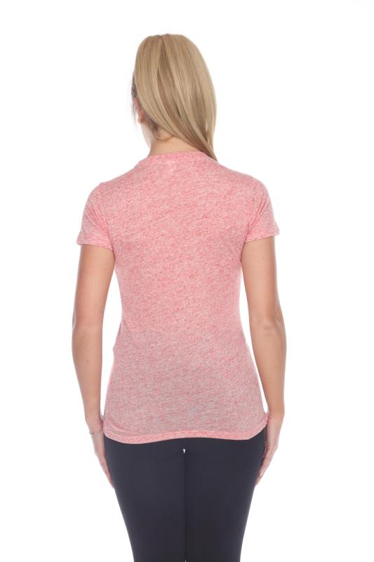 3800 Junior's Short Sleeve Poly Linen Crew Neck Tee