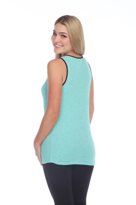 1207 Junior's Curve Hem Nub Ringer Tank