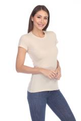 1000 Junior's Luxury Cap Sleeve Crew Neck Tee