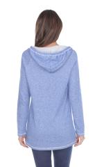 8905 Junior's French Terry Tunic Pullover Hoodie