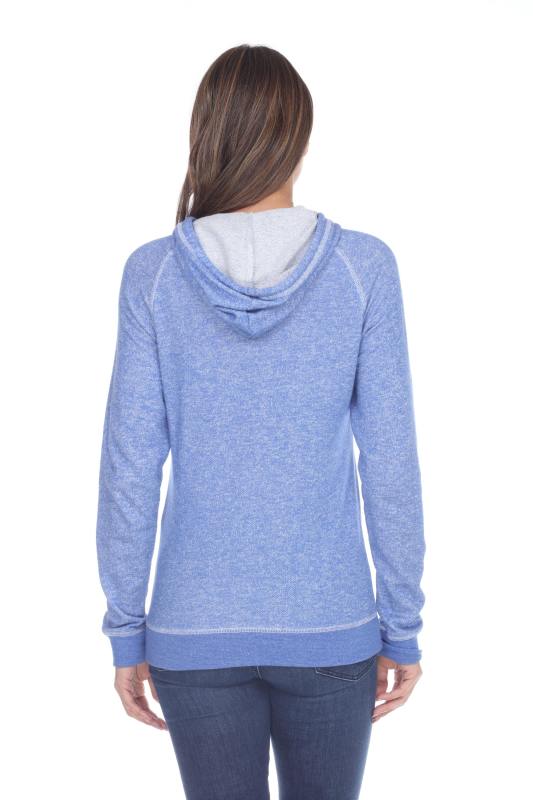 8902 Juniors French Terry Long Sleeve Zip Hoodie