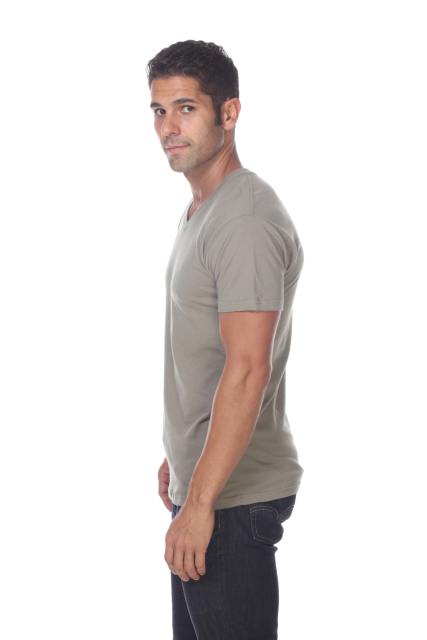 4601 Men's Slim FIt Short Sleeve V-Neck Tee