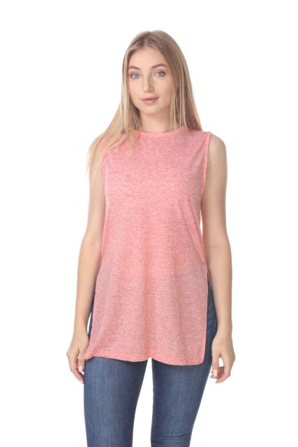2011 Junior's Poly Linen Blend Vented Muscle Tank