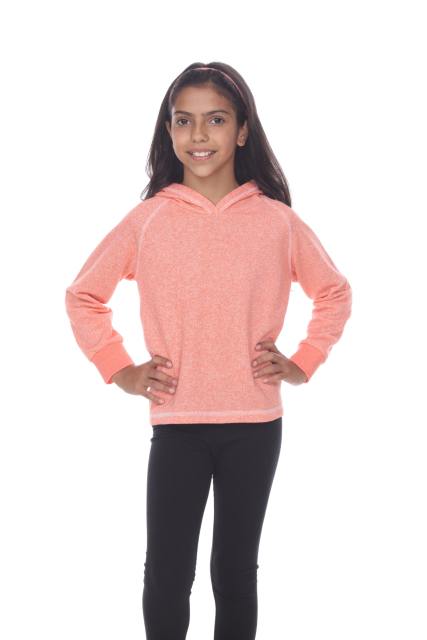 8906G Girls French Terry Pullover Hoodie