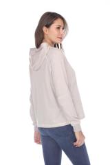 8906 Junior's French Terry Boxy Hoodie Pullover