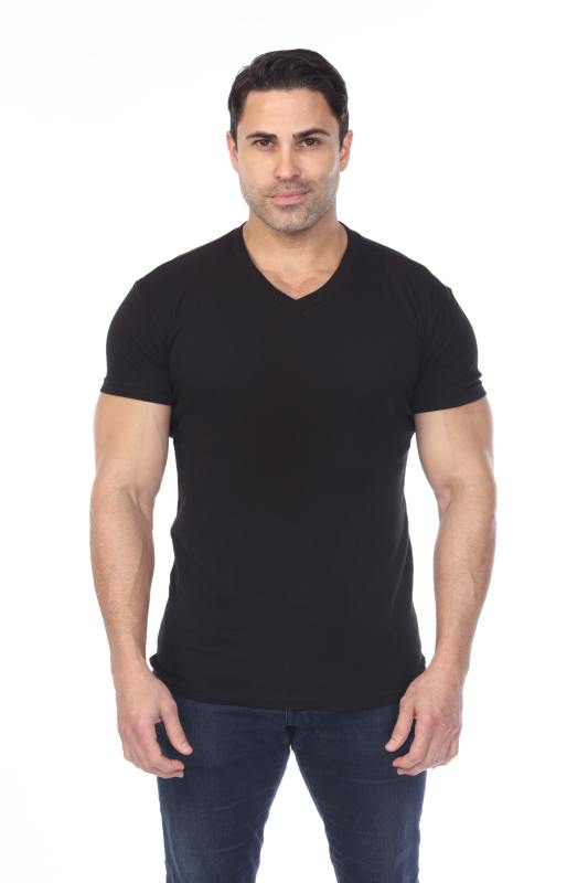 4601 Men's Slim FIt Short Sleeve V-Neck Tee