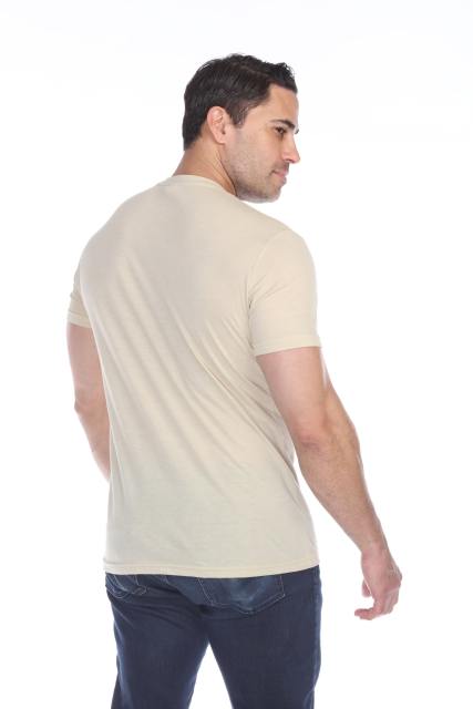 3600 Men's Short Sleeve CVC Blended Crew Neck Tee