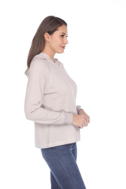 8906 Junior's French Terry Boxy Hoodie Pullover