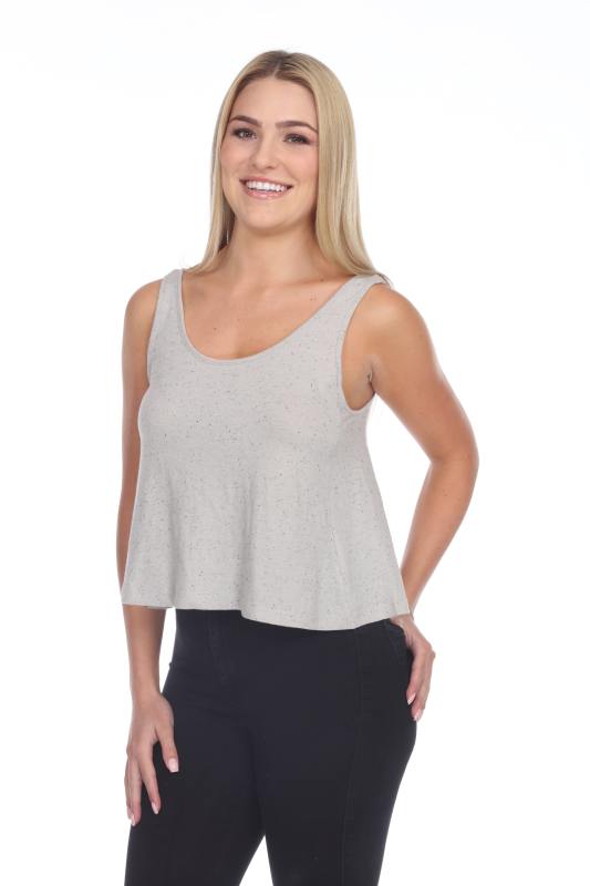 1206 Junior's Cotton Nub Crop Tank
