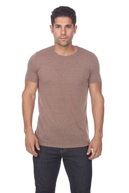 3700 Men's Poly Linen Blended Crewneck Tee