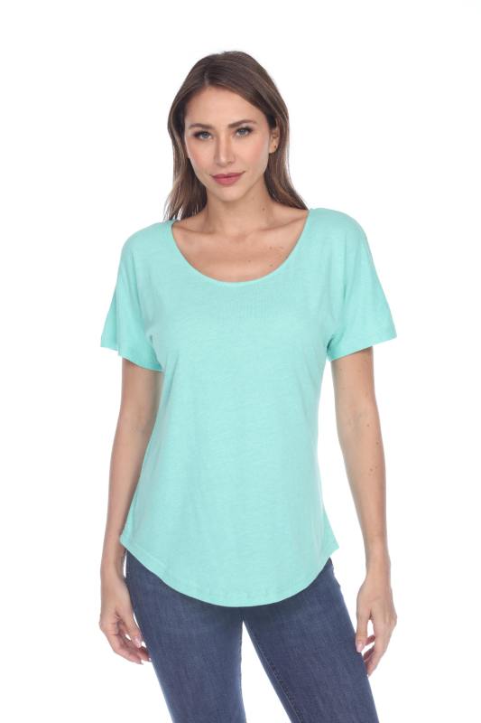 3905 Junior's Bamboo Blend Curve Hem Dolman