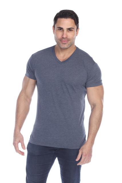 3751 Men's Tri Blend V-Neck Tee