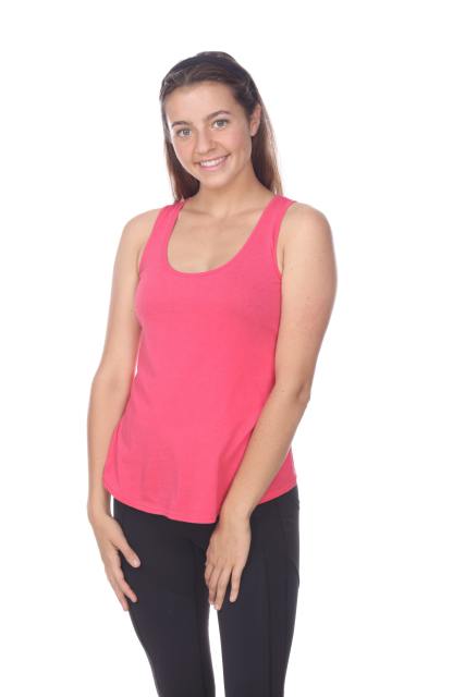 2007 Juniors Scoop Neck Curve Hem Tank