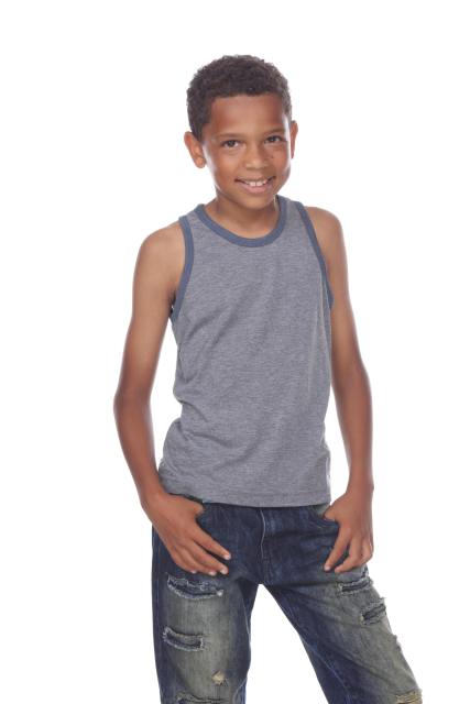 9601 Boy's Tri Blend Tank