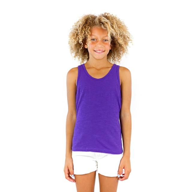 9004 GIRLS RACERBACK COTTON SLUB TANK