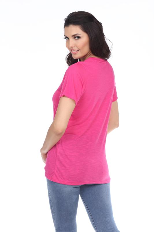 7400 LADIES POLY RAYON SLUB SS SCOOPNECK