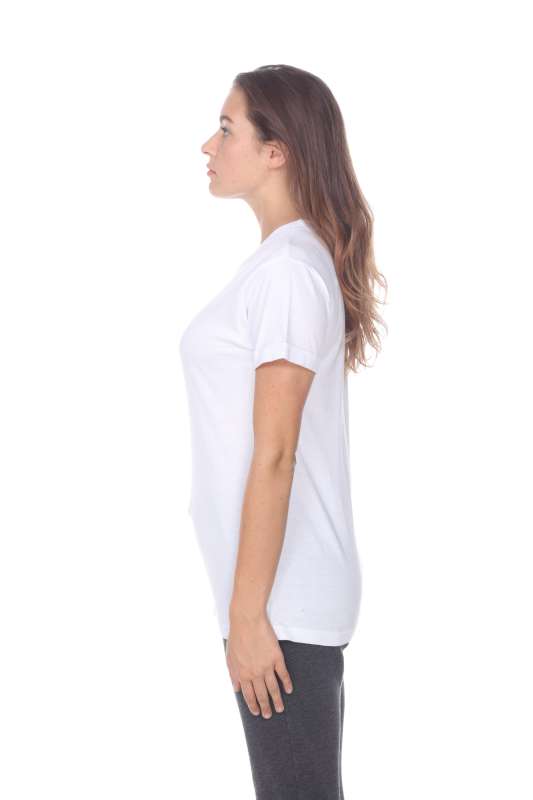 4004 Adult Unisex Short Sleeve Crew Neck Rolled Cuff Tee