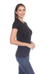 1000 Junior's Luxury Cap Sleeve Crew Neck Tee
