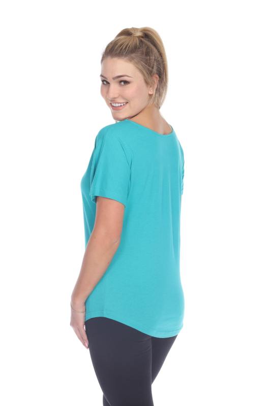 3905 Junior's Bamboo Blend Curve Hem Dolman