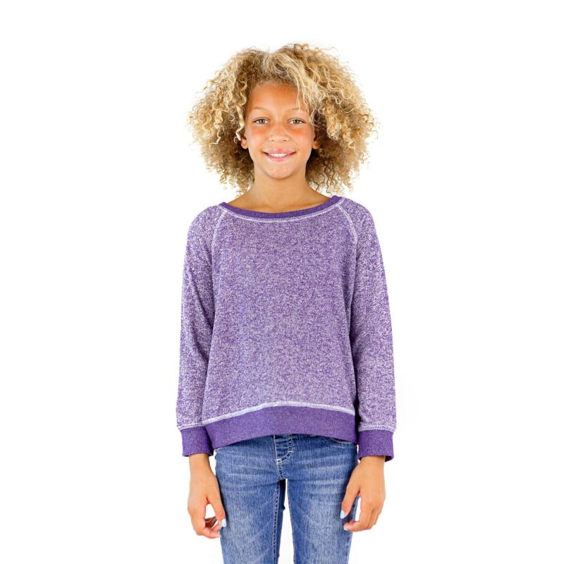 8904G Girls French Terry Long Sleeve Pullover