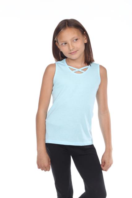 9211 Girls Cross Strap Front Tank