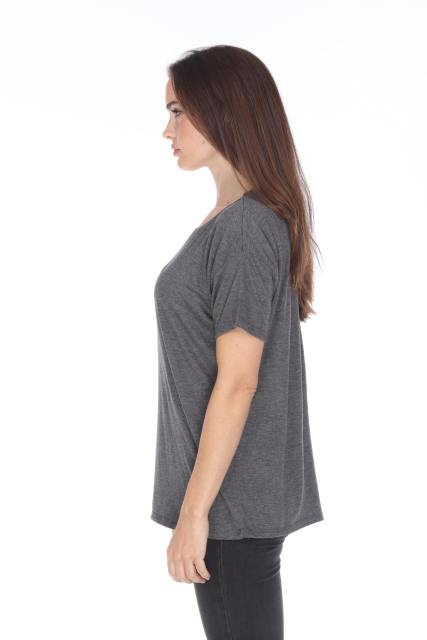 3306 Junior's Drop Shoulder Tee