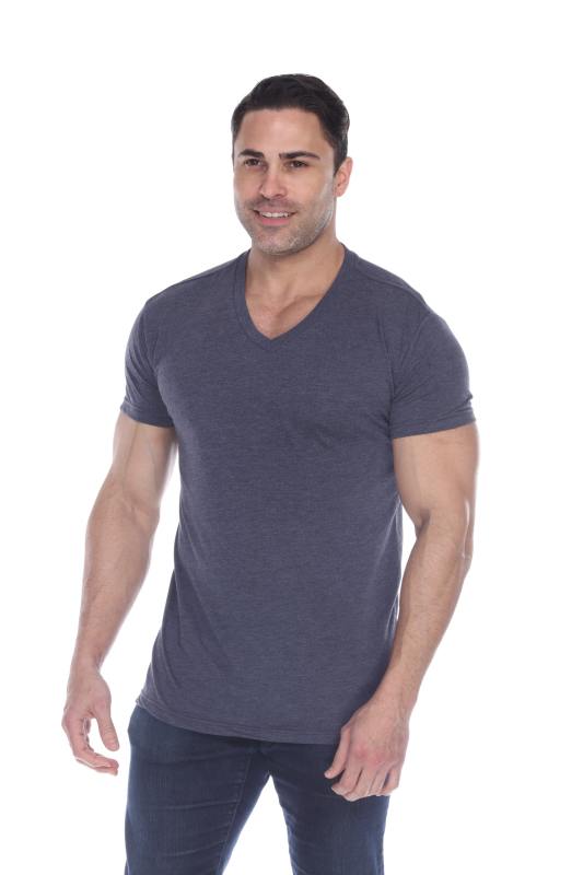 3751 Men's Tri Blend V-Neck Tee