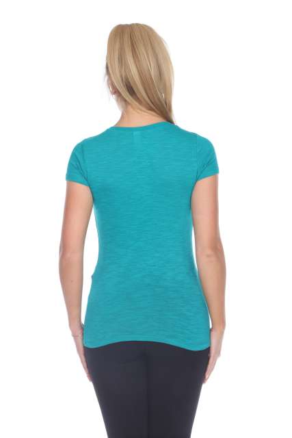 6053 Juniors Cap Sleeve Cotton Slub Tee