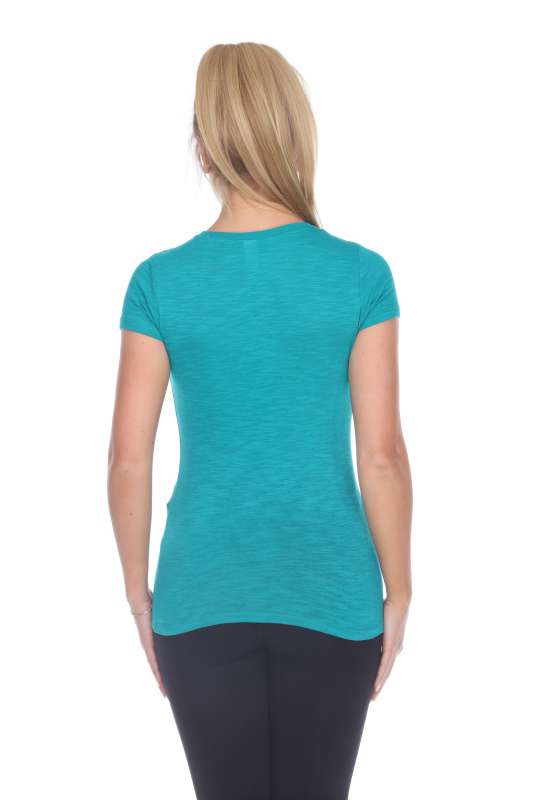 6053 Juniors Cap Sleeve Cotton Slub Tee